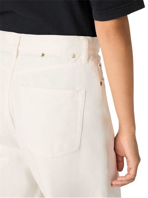 golden goose Jeans Golden boyfriend in denim bull bianco ottico Golden Goose | GWP02079P00098010190